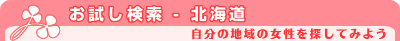 お試し検索 - 北海道