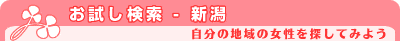 お試し検索 - 新潟県